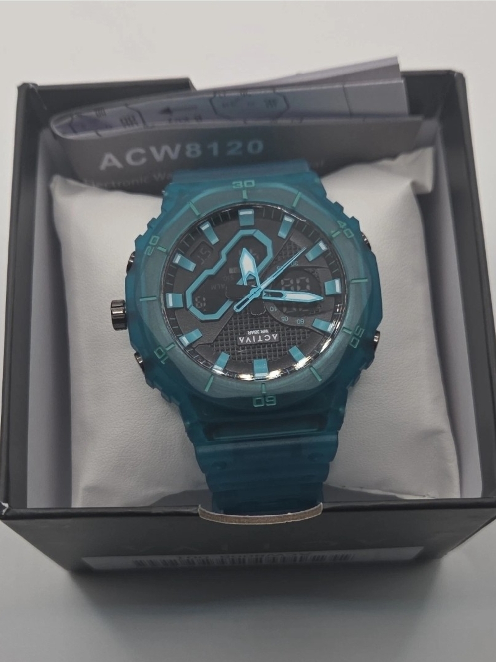Ativa Teal Blue Resin Analog-Digital Sport Watch
